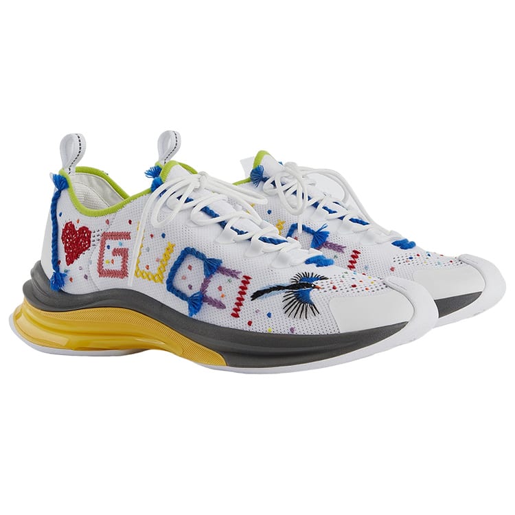 GUCCI Run Sneakers White 708643 FAAJQ 9142