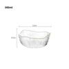 Japanese Style Iceberg Glass Bowl with Glod Rim Transparent Salad Fruit Soup Dessert Snack Foods Mixing Bowl Tea Wash Large