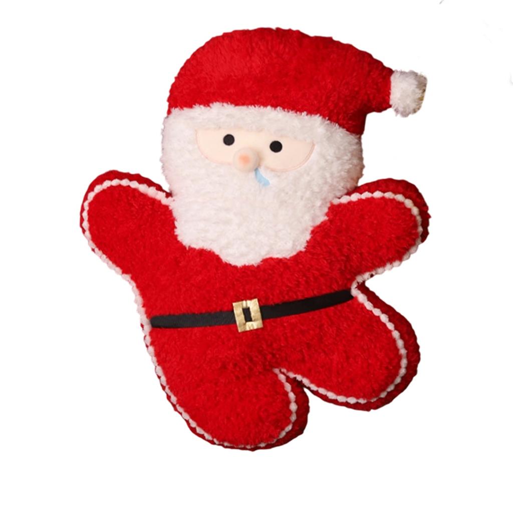 Colorful Christmas Day Decoration Pillow Plush Toy Doll Gingerbread Christmas Doll Gift