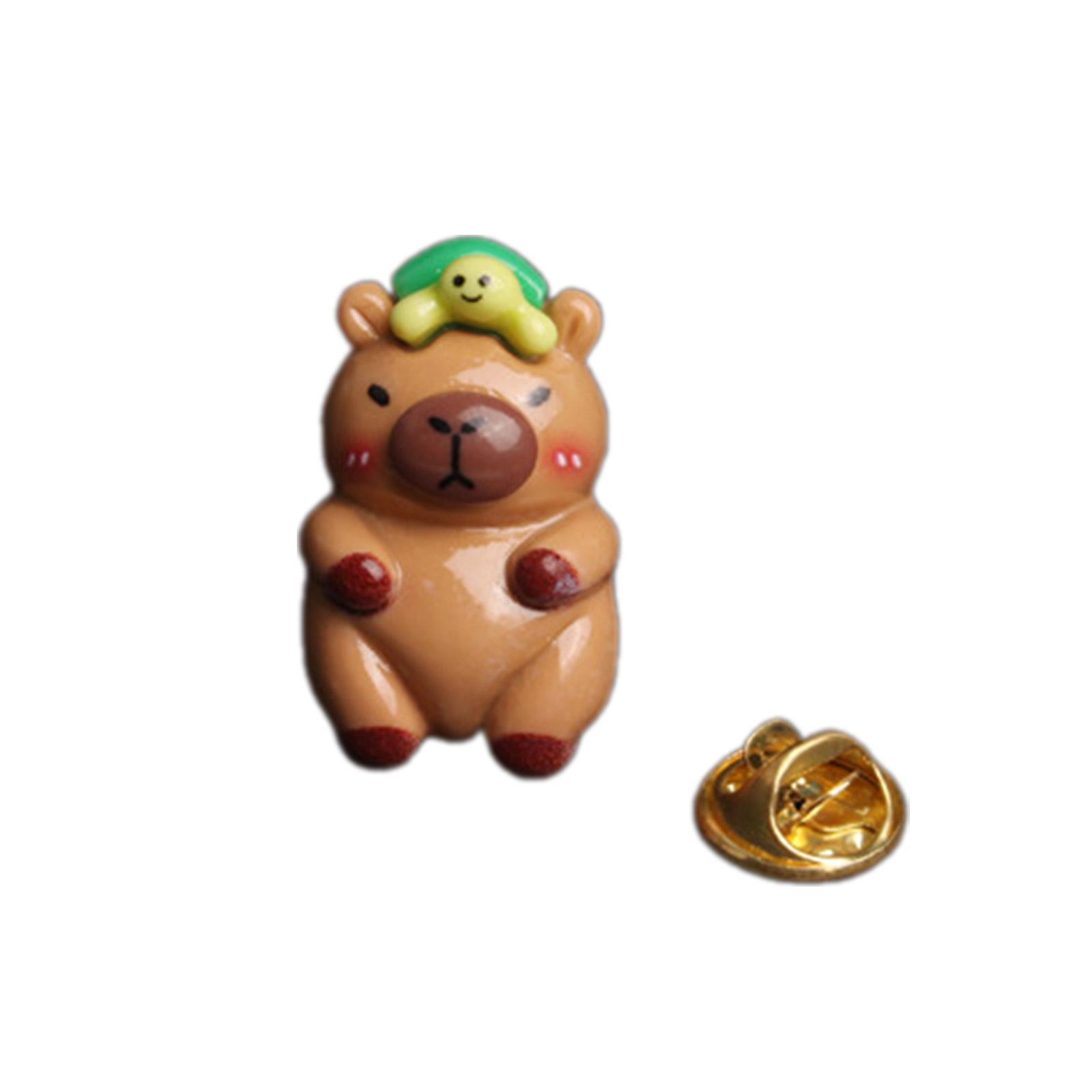 

Элегантный значок на лацкан в виде капибары ручной работы, брошь в виде животного, стильная корсажная брошь, модный аксессуар для вечеринок и ужинов