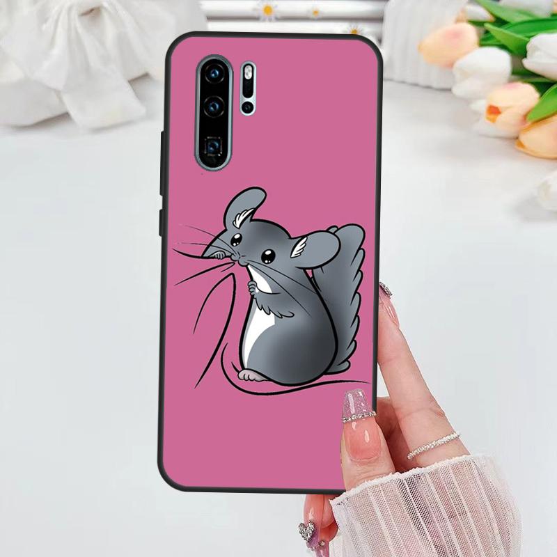 Cute Cartoon Chinchilla For Huawei Nova 12i 11i 8i 12s Y73 Y72 Y61 Y91 Y90 Y70 Y60 9 10 SE P30 P40 Lite P60 Pro Case