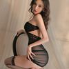Sex underwear suspender perspective short skirt temptation mesh women's nightdress hot small chest hollow