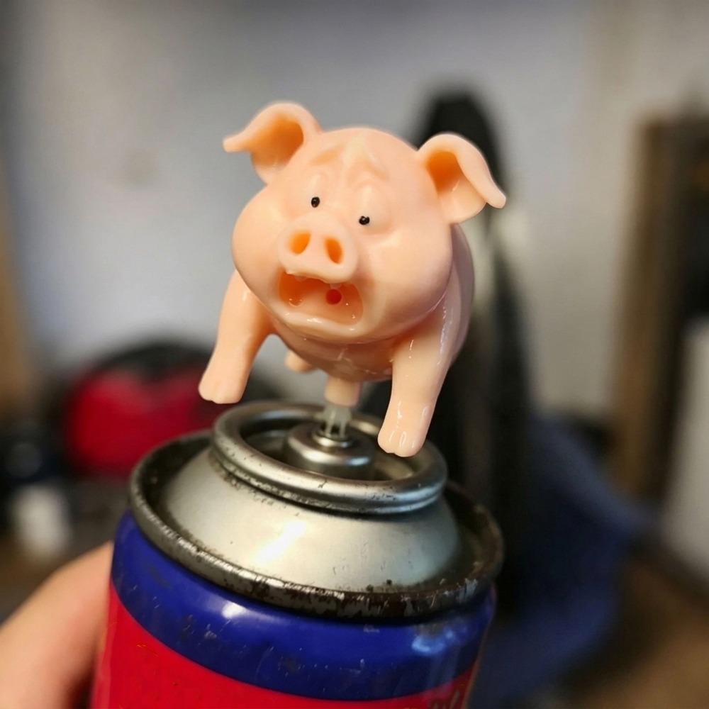 Cartoon Cute Pig Spray Head 3D Printed Tool Can Pig Nozzle Decorative Pig Nozzle Holiday Present
