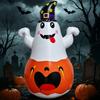 PVC Material Inflatable Pumpkin LED Light Inflatable Witch Hat  Holiday Decoration