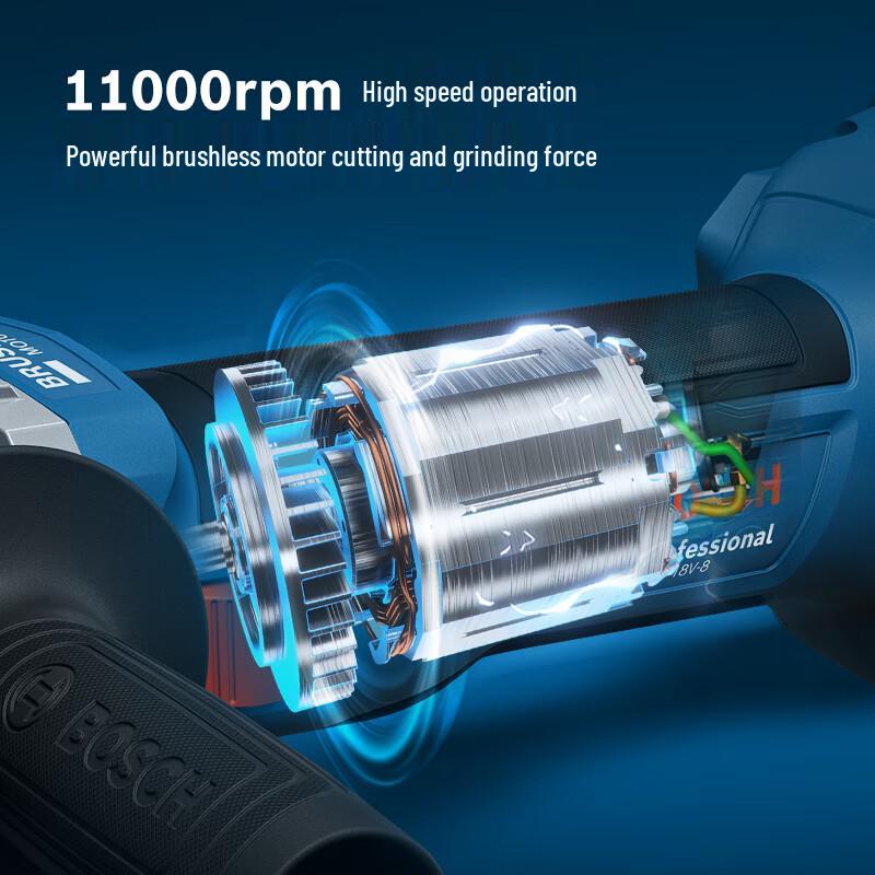 BOSCH GWS 18V-8 Cordless Brushless Angle Grinder 100mm CN plug (adapter included)