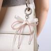 Брелок-лента с бантом, искусственный жемчуг, банты, подвеска для женских сумок и рюкзаков, красочный брелок для сумки, украшение