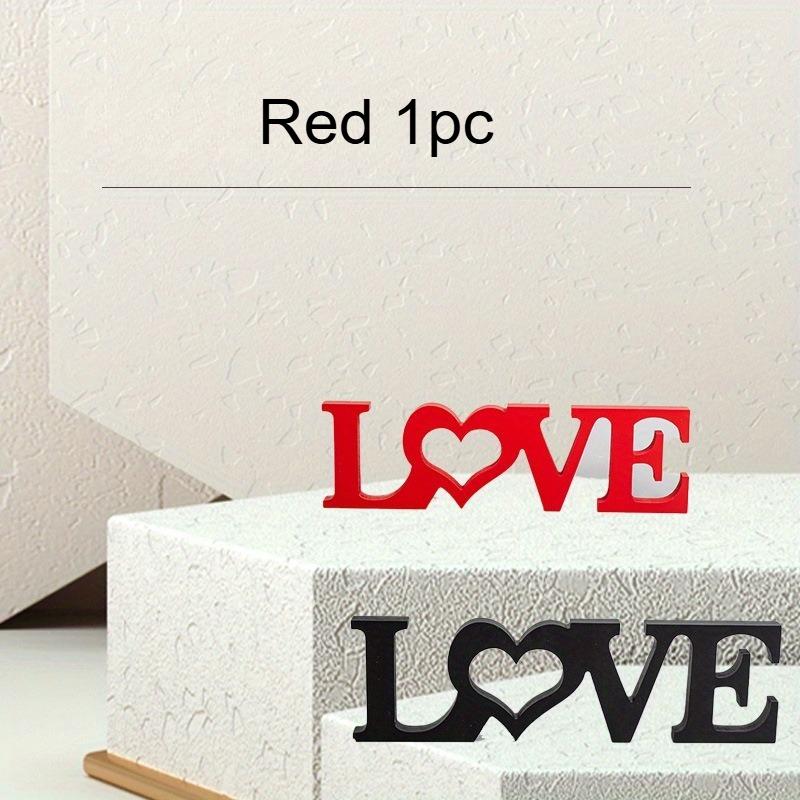 

1pc LOVE Letter Decor, Wooden Handicrafts, Sculptures,and Ornaments - Perfect for Wedding,Anniversary Decor,letters decoration