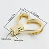 Heart Shape Bag Clasp Fashion Bag Closure Metal Bag Lock Clasp Turn Lock Buckles Hardware Bag Accessories for DIY Bag