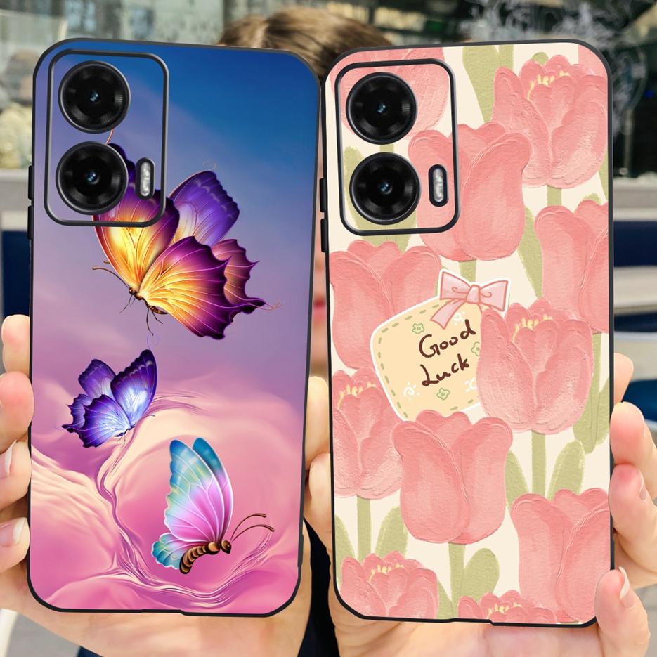 For Motorola Moto G35 G55 G85 Case Cute Painted Cover Matte Phone Case For Moto G85 G 35 G55 MotoG35 MotoG55 MotoG85 Soft Fundas
