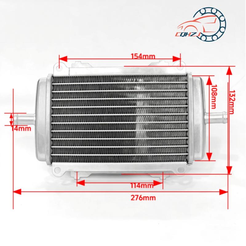 CQHZJ Motorcycle Aluminium Engine Radiator Cooler Cooling Water Tank For VESPA GTS300 Motocross Racing Accessories