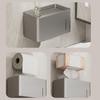 Toilet Paper Holder Commercial Grade No Drill Wall Mounted Moisture Proof Corrosion Resistant for Office Restroom