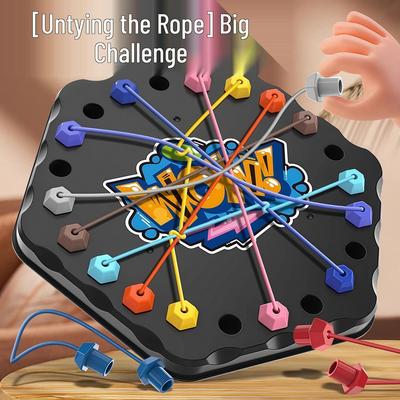 Exclusive Newcomer Challenge: Brain-Training Rope Puzzle for Two-Player Parent-Child Interaction