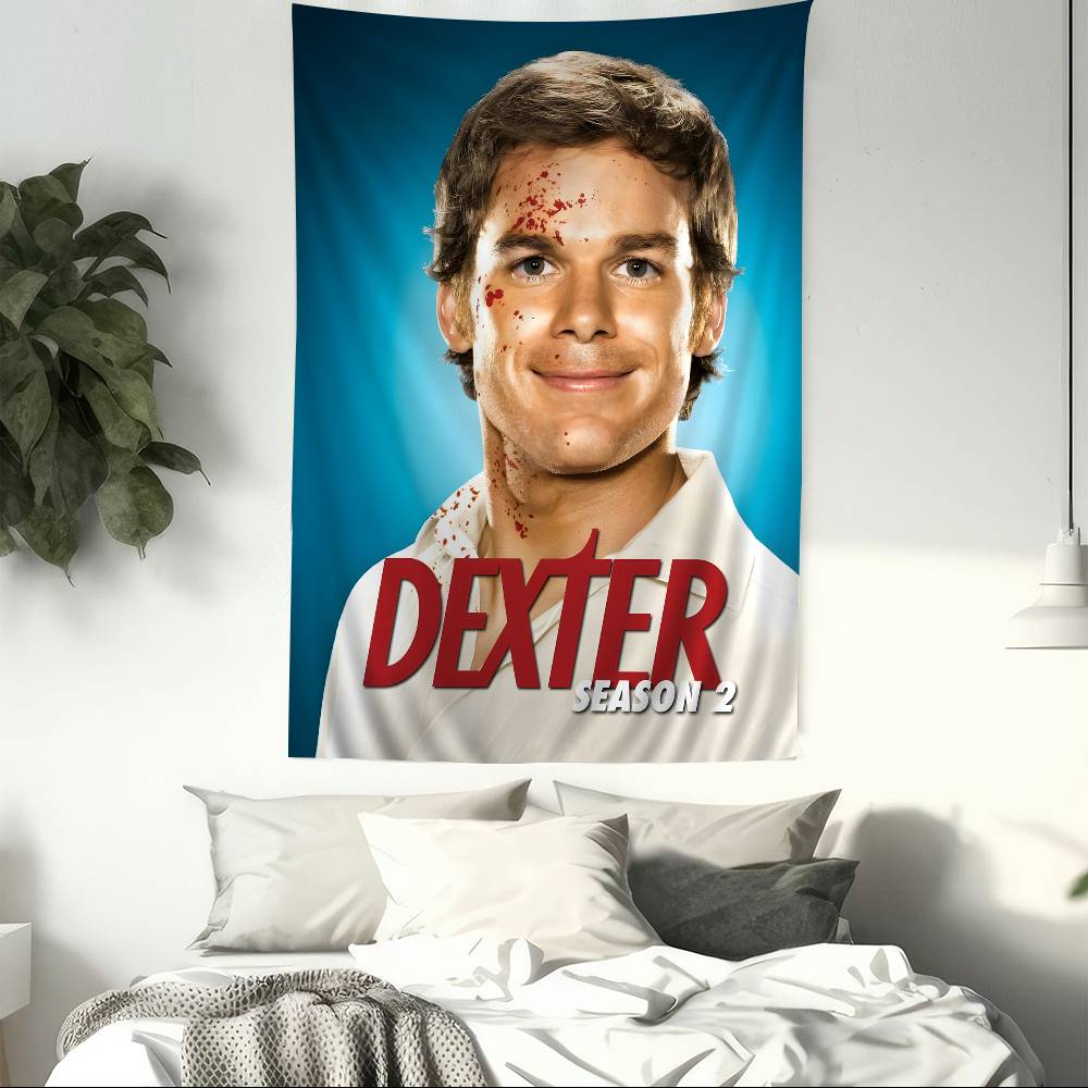 DDexter Michael CHall Classic TV Cartoon Tapestry Bohemian Wall Tapestries Mandala Home Decor