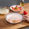 Couvercle pour micro-ondes, couvercle pour assiette de service, couvercle anti-éclaboussures pour micro-ondes, surface lisse transparente avec poignée, couvercle pour micro-ondes de 10 pouces