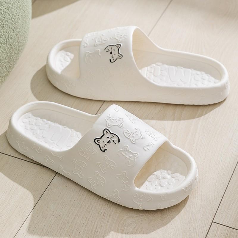 Womens Couple Summer Thick Soled Non Slip Indoor And Outdoor One-piece Slippers