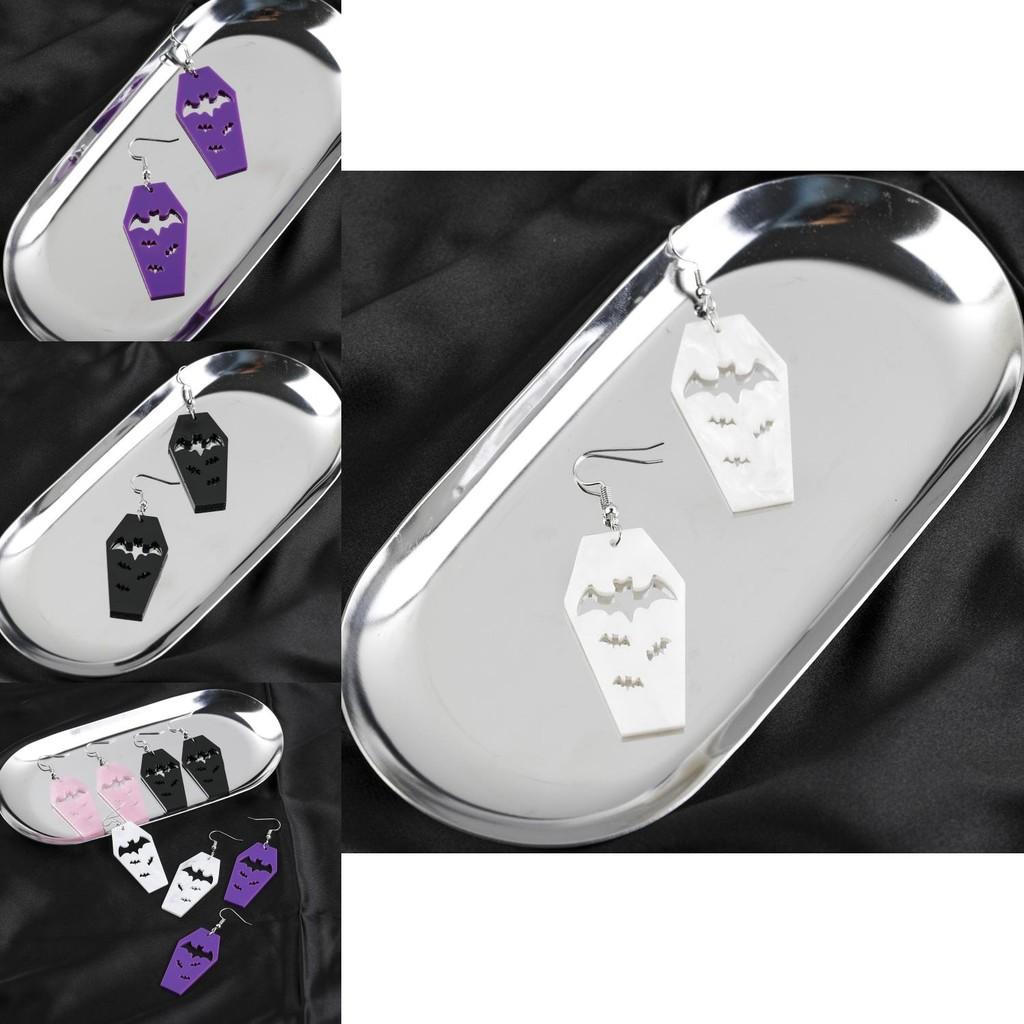 Fashionable Bat Pendant Earrings For Women In Trendy Multicolor Designs