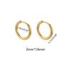 10Pcs Boucle d'oreille Femme Homme Punk Hiphop Cadeaux Acier Inoxydable Résistant aux Allergies Boucle d'oreille Anneau Huggie Piercing Oreille Homme