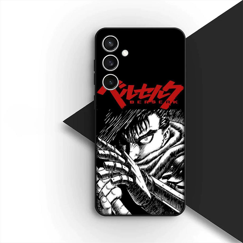 Berserk Cartoon Guts Silicone Cover for Samsung Galaxy S22 S21 S20 FE Ultra Plus A07 A15 A16 A17 A25 A37 A57 + Coque Phone Case