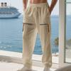 Men's Casual Cargo Pants Workout Joggers Stretch Sweatpants Casual Hiking  Pants With Multi Pockets