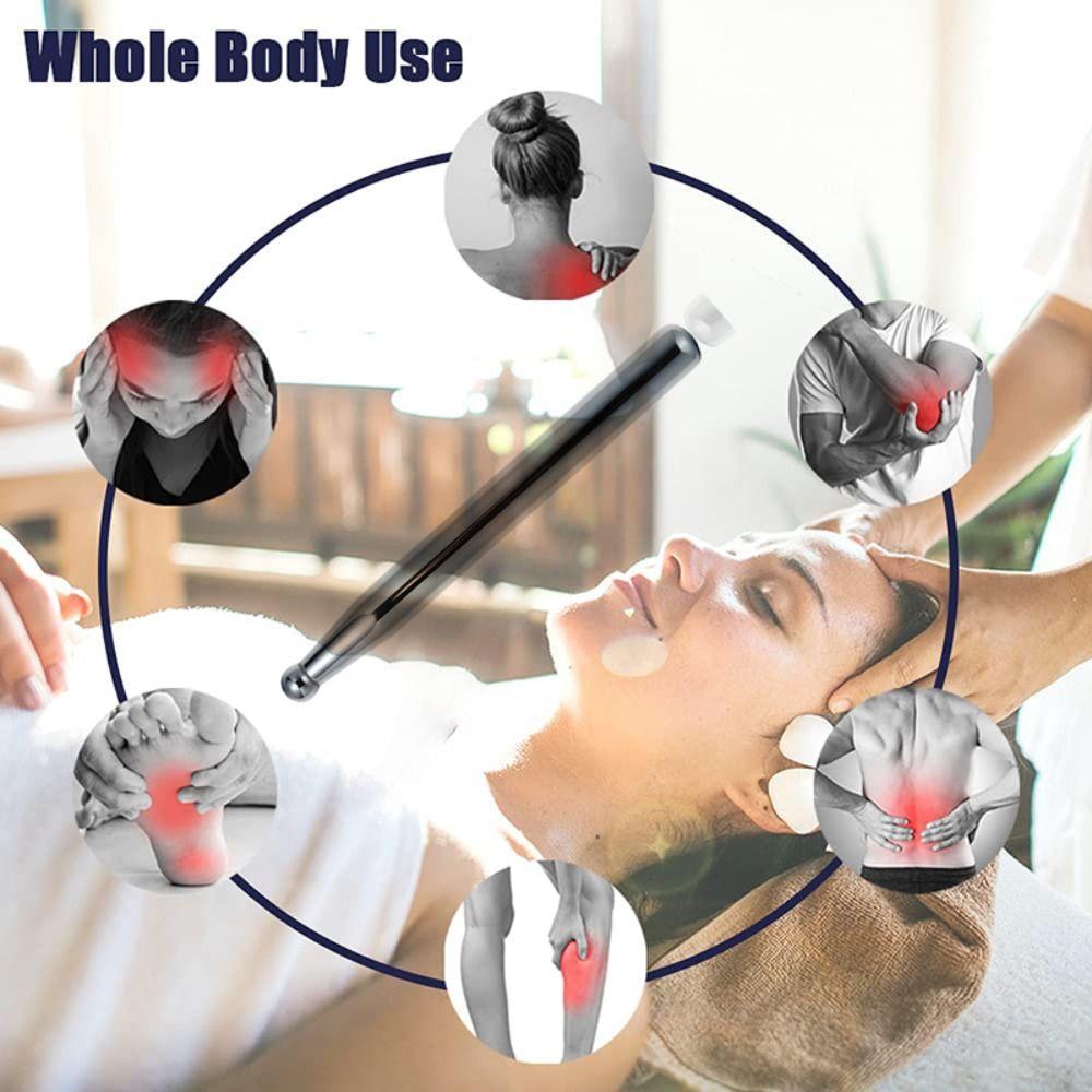 Pen Scraping Tissue Massage Tool Acupuncture Pen Terahertz Energy Stone Trigger Point Massage Stick