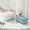 Organizer na biurko Pudełko na chusteczki Uchwyt na ołówki i długopisy Wielofunkcyjne pudełko do przechowywania na biurko Pojemnik Prostokątny dozownik chusteczek