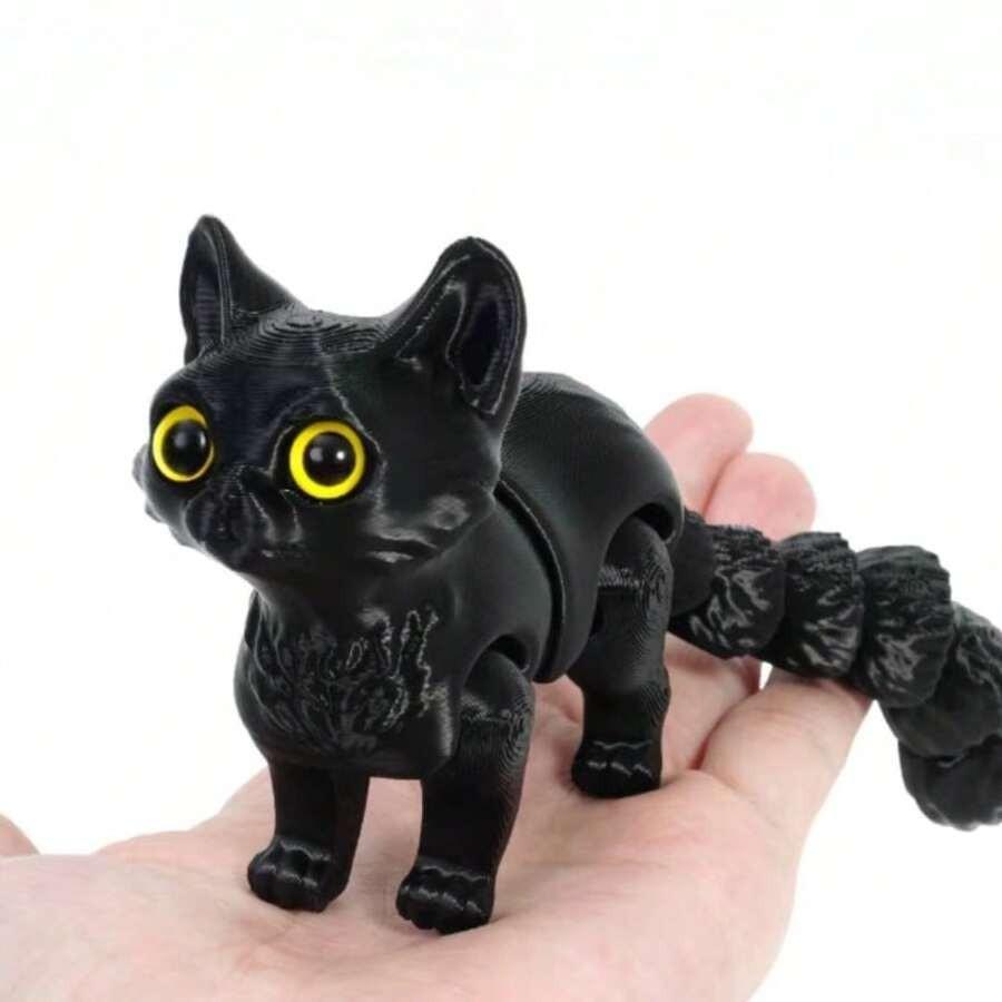 

3D-печать Модель подвижного соединения Игрушка ручной работы Украшения Креативные декоративные поделки 12CM чёрный