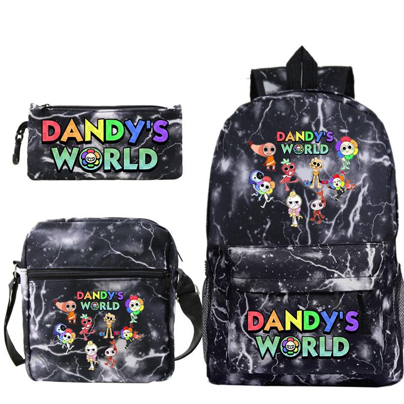 New Dandy's World Game Merchandise Cartoon Print Children's Backpack Cross-border Large-capacity Student Schoolbag