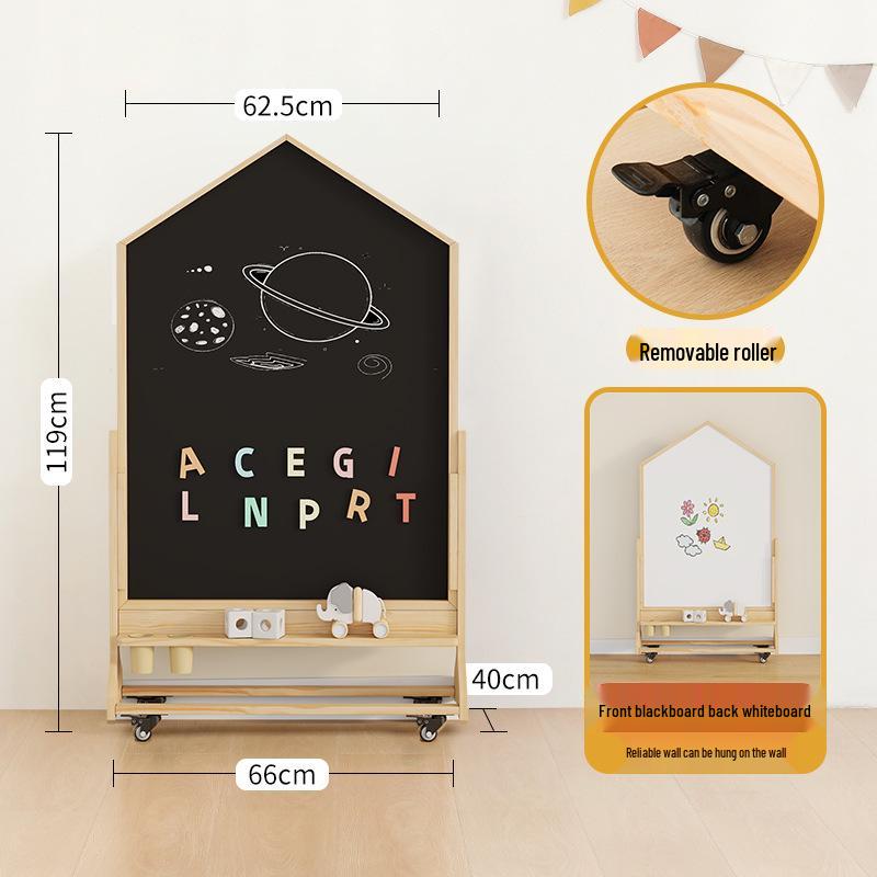Children's Wooden Toy Storage Rack & Shelf Organizer