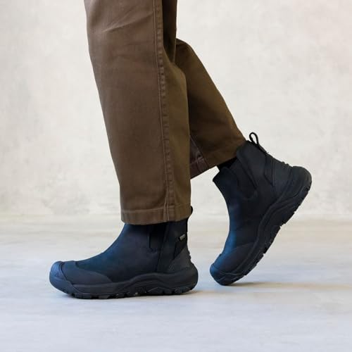 KEEN Revel IV Chelsea Boots, Men's, Black/Black, Size 25.5cm