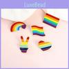 Creative Rainbow Series Cartoon Brooch With Heart Shape Design For Unique Style Accessories