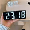 Modern LED Digital Alarm Clock with Temperature & Adjustable Brightness - Large LCD-like Display, 12/24H Time