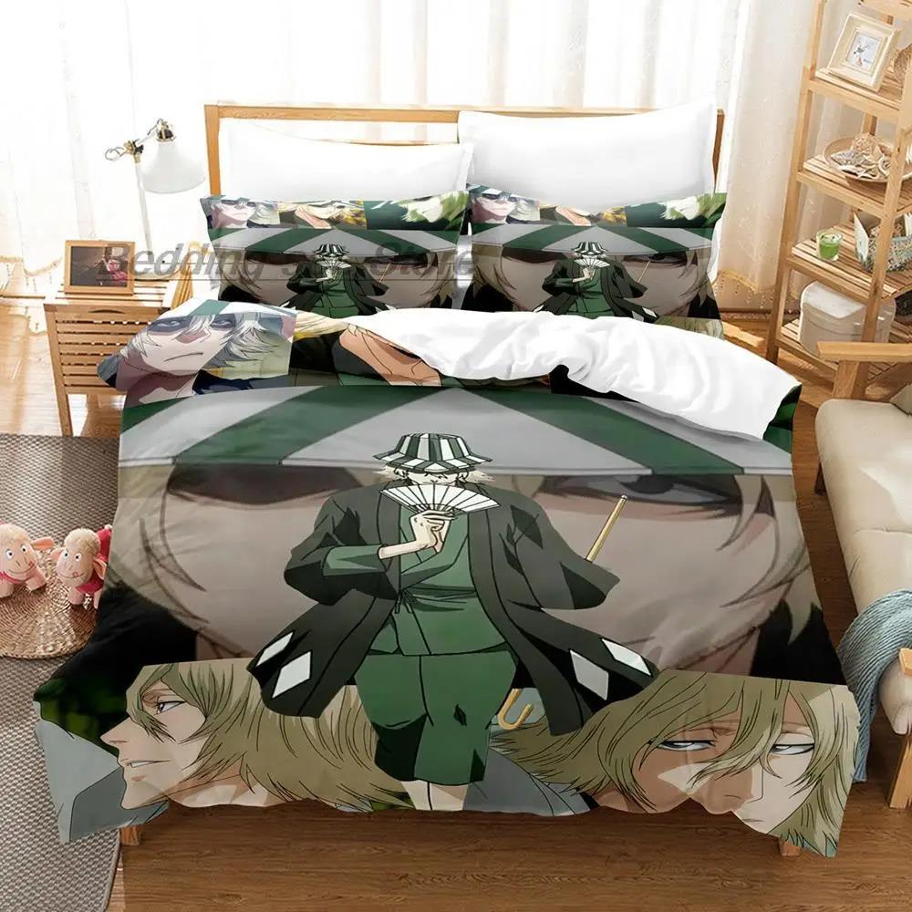 New Bleach Urahara Kisuke 3D Anime Bedding Set Single Twin Full Queen King Size Duvet Cover for Adult Kid Bedroom