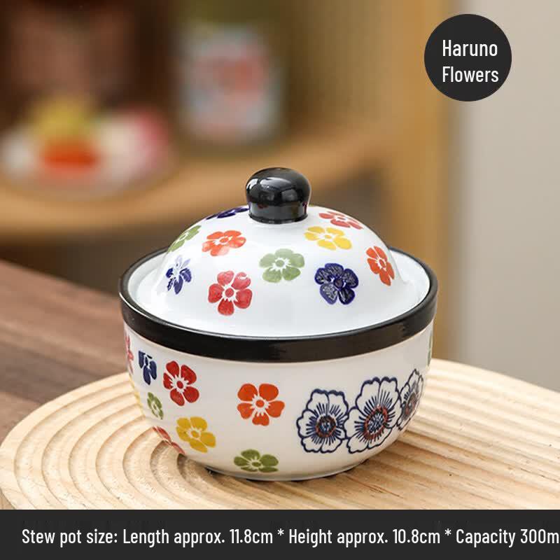 Zhi Shi Retro Ceramic Small Stew Pot