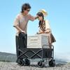 Foldable Outdoor Camping Trolley with Tank Wheels