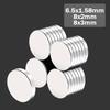 6.5x1.58/8x2/8x3mm Refrigerator Circular Mini Magnet, Suitable for Convenient and Durable Use In Warehouses, Whiteboards, Etc