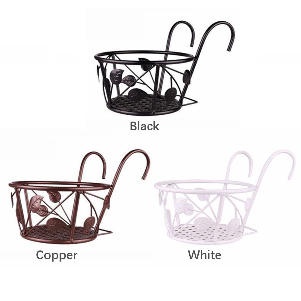 Sturdy Window Sill Railings Balcony Guardrail Hanging Flower Pot Rack Planter Pot Stand