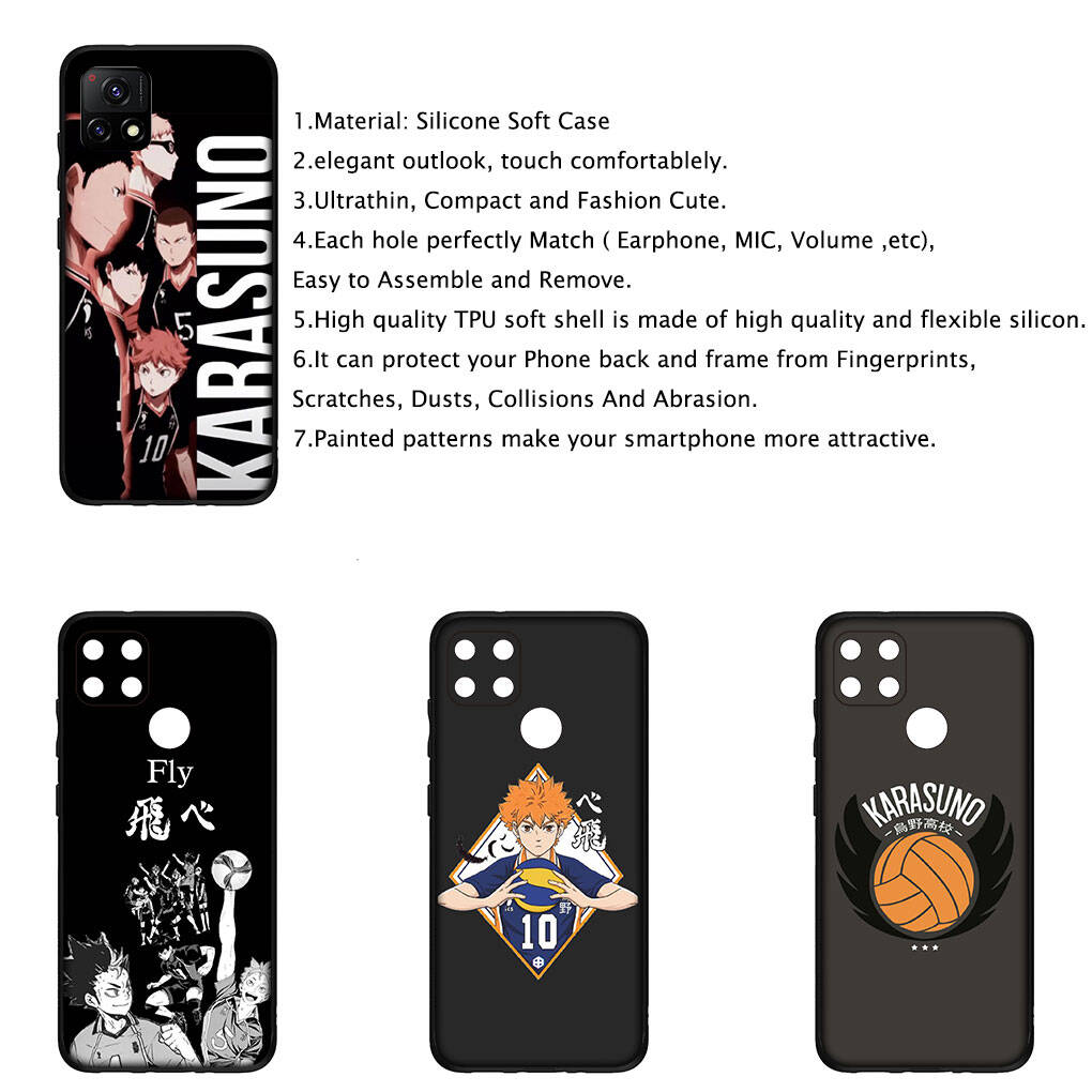 for Samsung Galaxy S25 S24 S23 S22 Ultra FE Plus A17 A37 A57 A56 A55 A06 A16 A15 A36 A26 A35 A05 A25 A54 A34 Case Hinata Shoyo Karasuno Haikyuu Cover