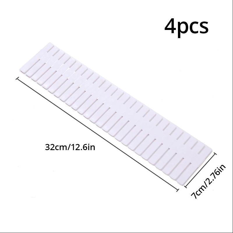 4Pcs Divider Adjustable Household Storage Cabinet Combination Underwear Socks Sundries Drawer Organizer