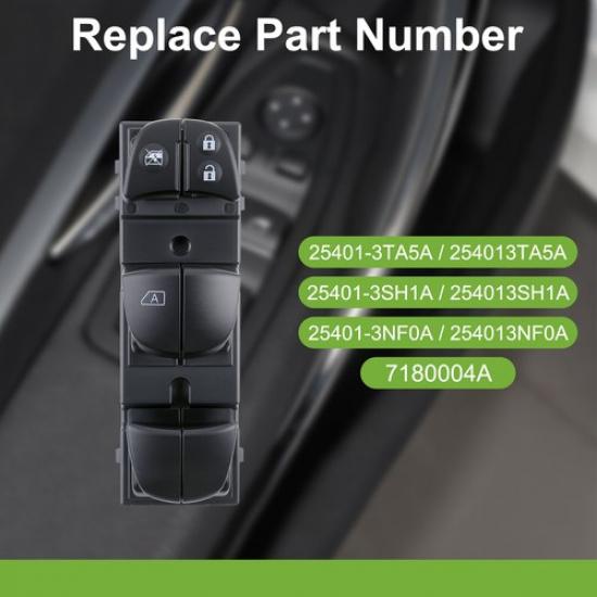 Fit for Nissan Altima 2013-2018 Power Window Master Switch Left Driver Side