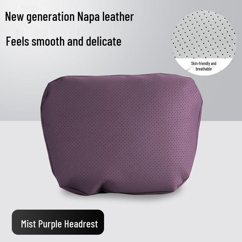 

Perforated Memory Foam Car Lumbar Support Cushion & Coccyx Pillow Headrest Single Headrest [Imported Bio Cotton]