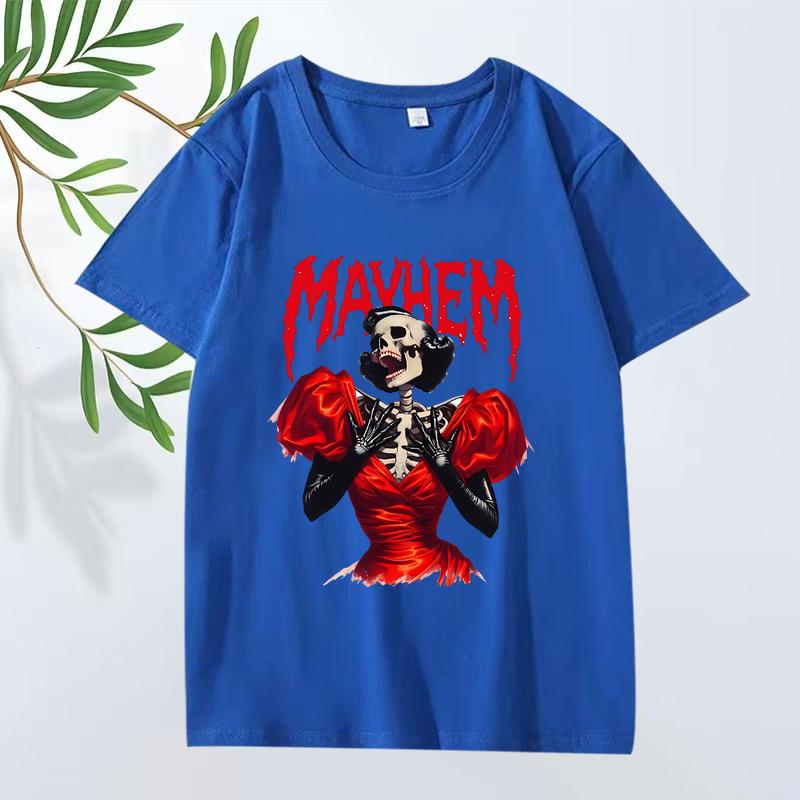 Mayhem Ball Lady Gaga Fashion T Shirt Men ’s Women Oversized 100% Cotton Cool Funny Short Sleeve Print Tops