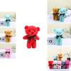 Charming Teddy Bear Plush Toy Keychain Cute Stuffed Animal Doll Gift For All Ages