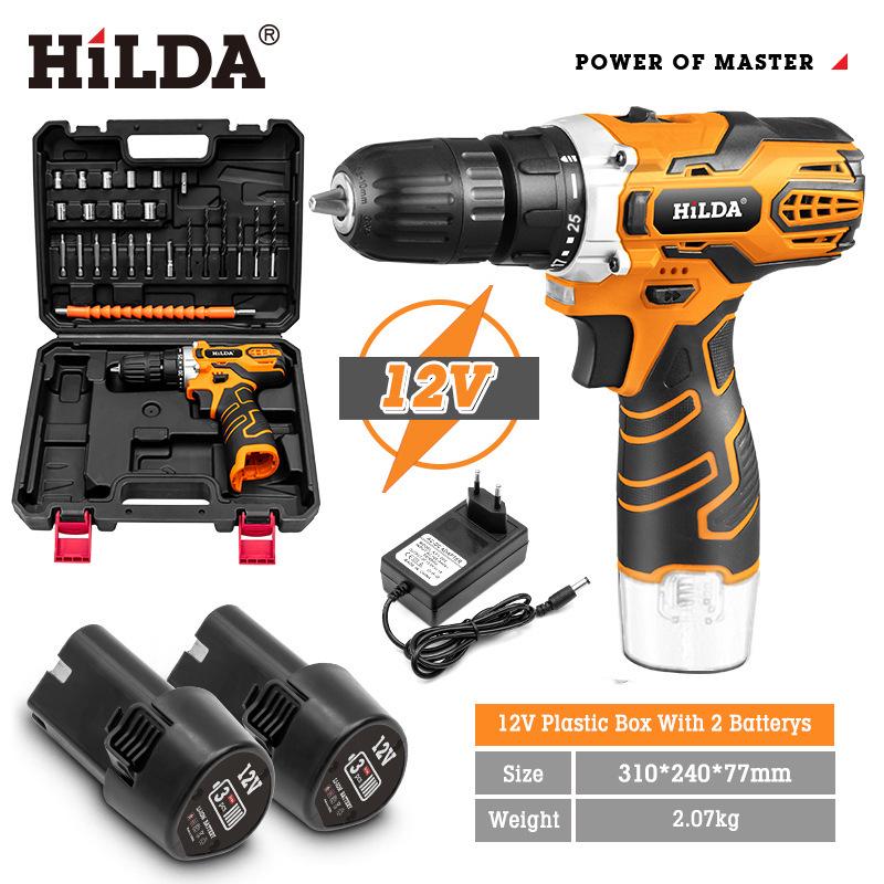 Hilda Rechargeable Lithium Multi-Function Impact Drill and Screwdriver