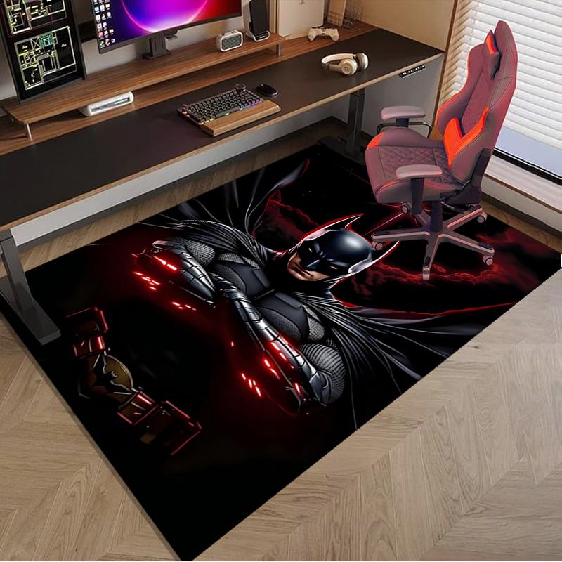 1PC Dark Knight Rising Rug Game Carpet, Floor Mat for Bedroom Living Room Entryway Rug, Home Decor Idea Gift for Christmas Birthday