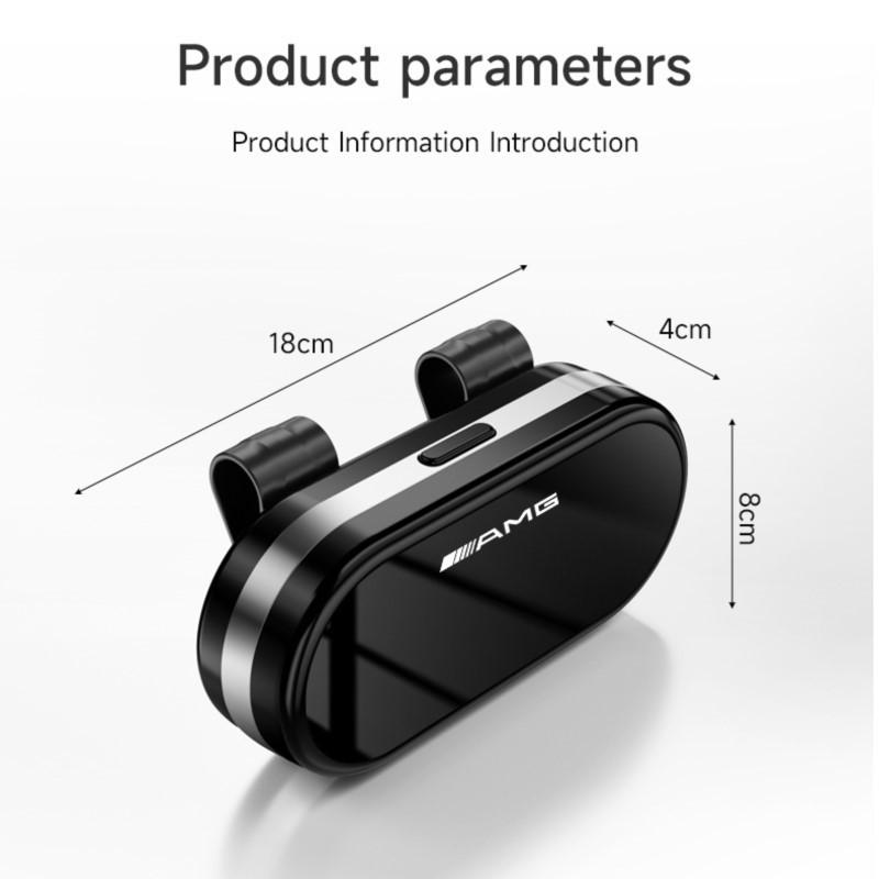 1pc For Mercedes Benz AMG A B C E G CLA W211 W203 W204 C260 E300L Car Visor Sunglasses Glasses Case Glasses Holder Clip Box