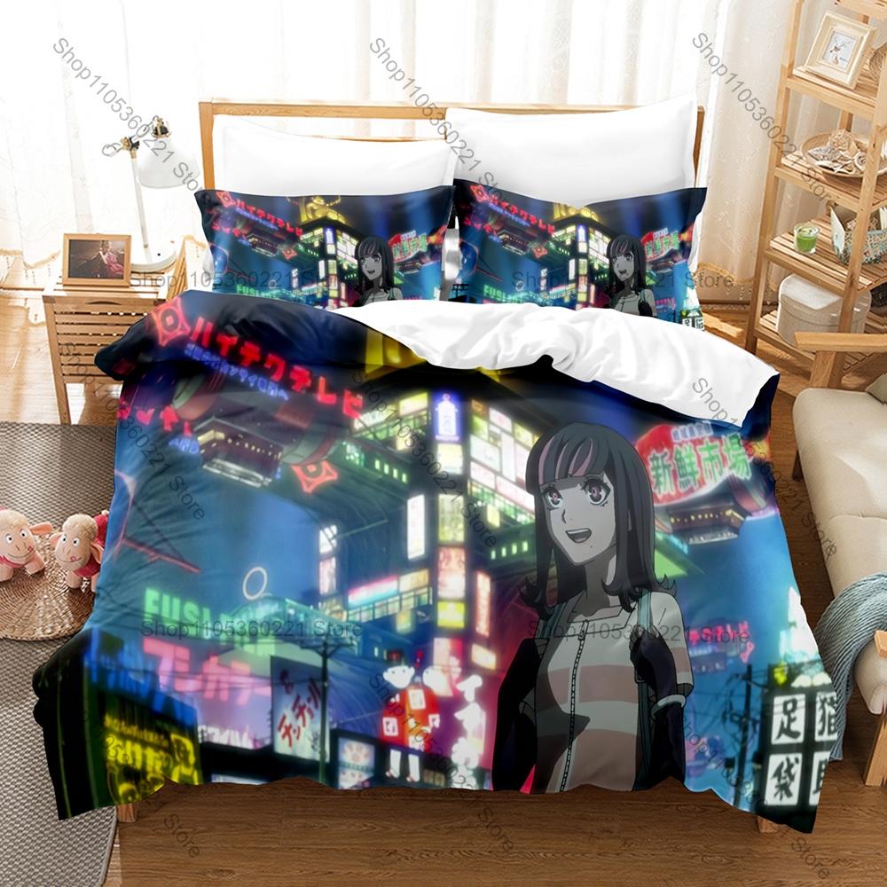 Cool Personality Akudama Drive Bedding Set New 3D Printed Anime Duvet Cover Set Soft Comfortable Bed Cover Home Decor