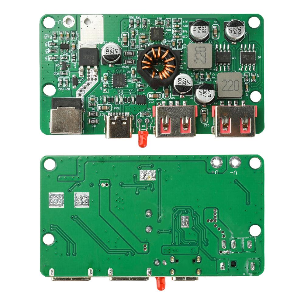 PD 100W Solar Voltage Regulator Controller with Type-C PD & Dual USB Fast Charging for Solar Panels DIY Power Module