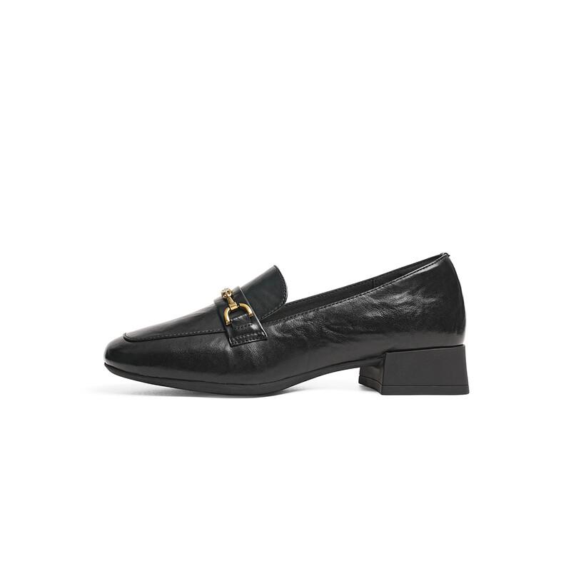 Red Dragonfly Women's Thick Heel Loafers