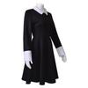 Anime The Addams Cosplay Family Wednesday Addams Costume Halloween Black Dress For Women Cosplay Costume