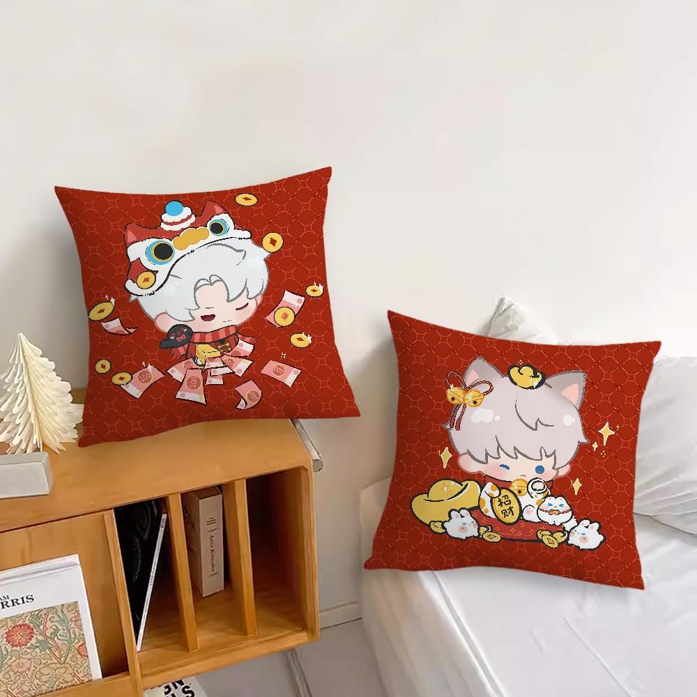 Game Love and Deepspace new year cushion cover Pillow Cover Decoration Room Home Sofa living Office Car Nordic Simplicity